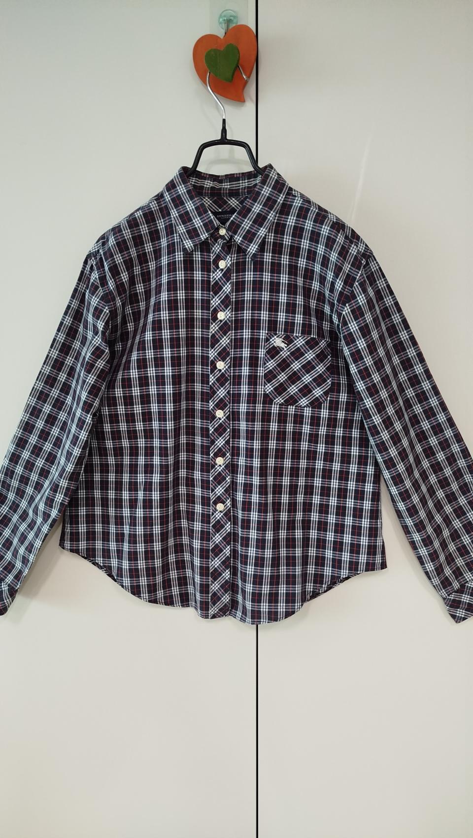 버*리st  체크 여성용 긴팔 셔츠