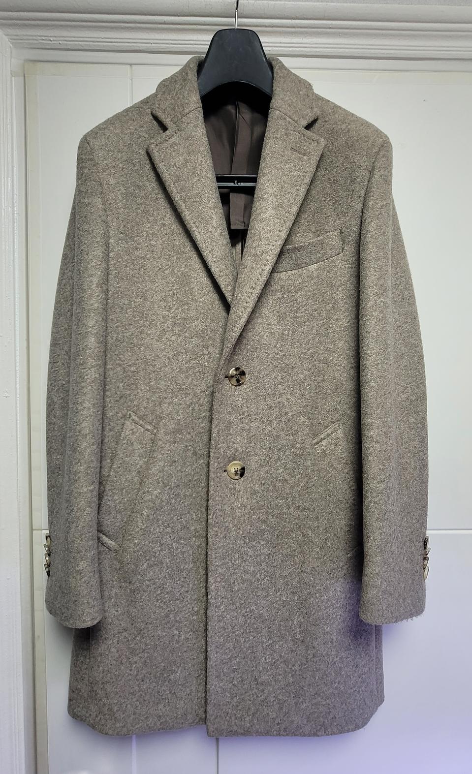 [새상품]무료배송[갤럭시GX] 이태리ROMA원단 모혼방 베이지 체스터코트