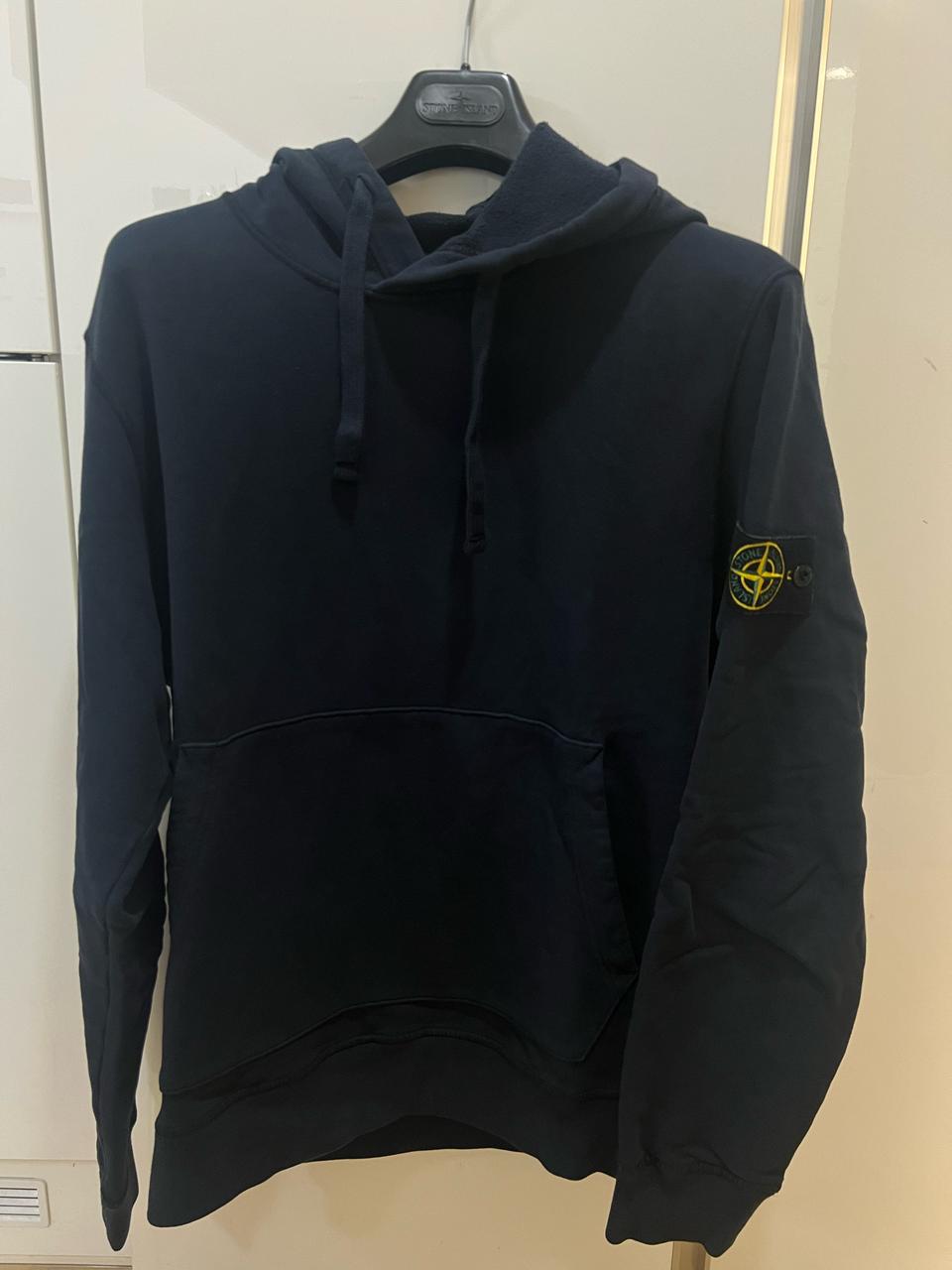 스톤아일랜드 네이비 후드티 L
