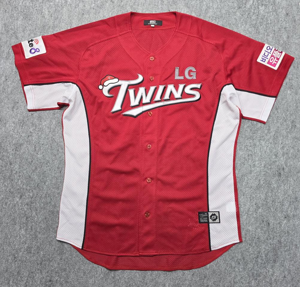LG 트윈스 썸머 크리스마스 자수 한정 야구 유니폼 반팔져지 120
