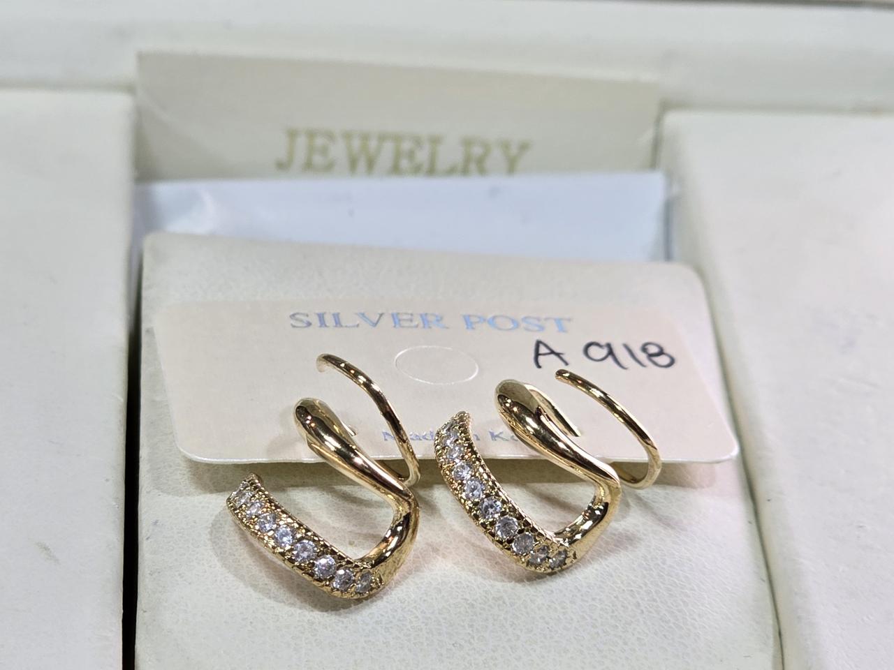 큐빅셋팅 핸드메이드 귀걸이