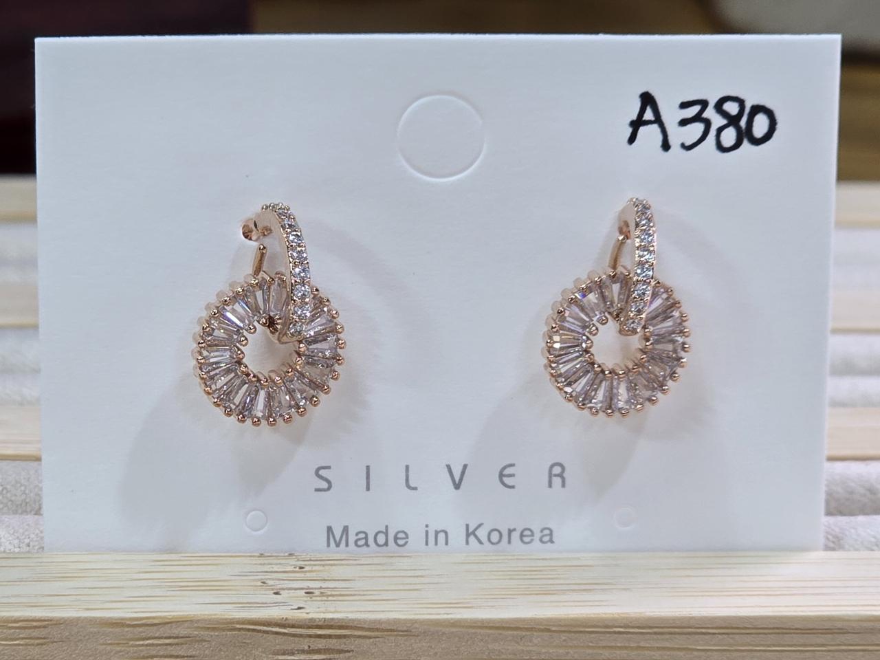 큐빅셋팅 핸드메이드 귀걸이