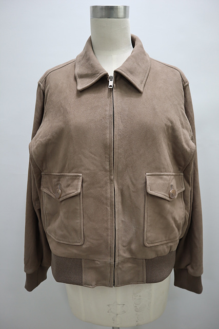 여성 BLUEFIT 블루핏 염소가죽 숏 자켓 23년식 미사용