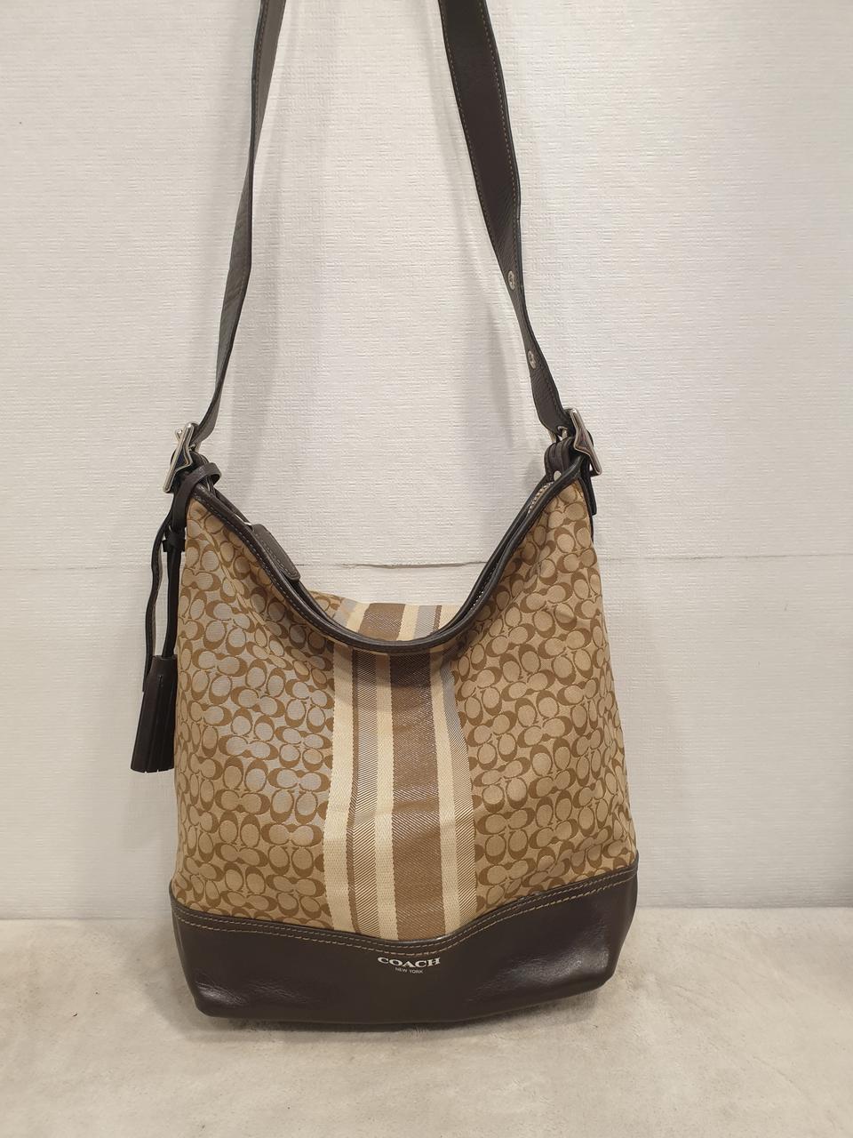 코치 시그니처 스트라이프 숄더백 크로스백 가방