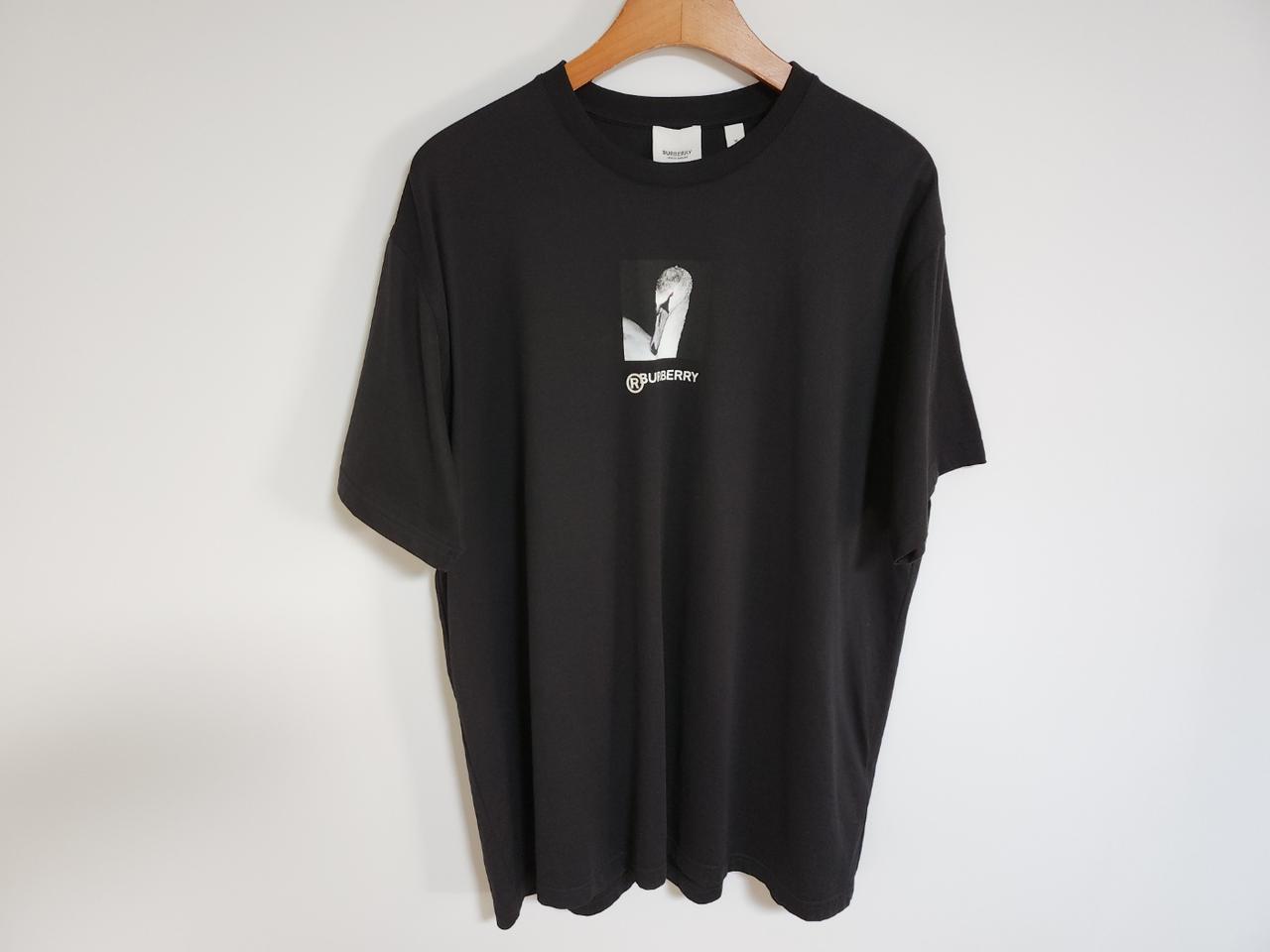[M] 버버리 블랙 덕 로고 반팔티셔츠 4563805