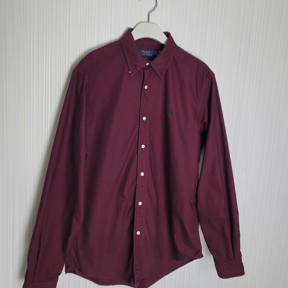 L 폴로 옥스포드 셔츠 와인 랄프로렌