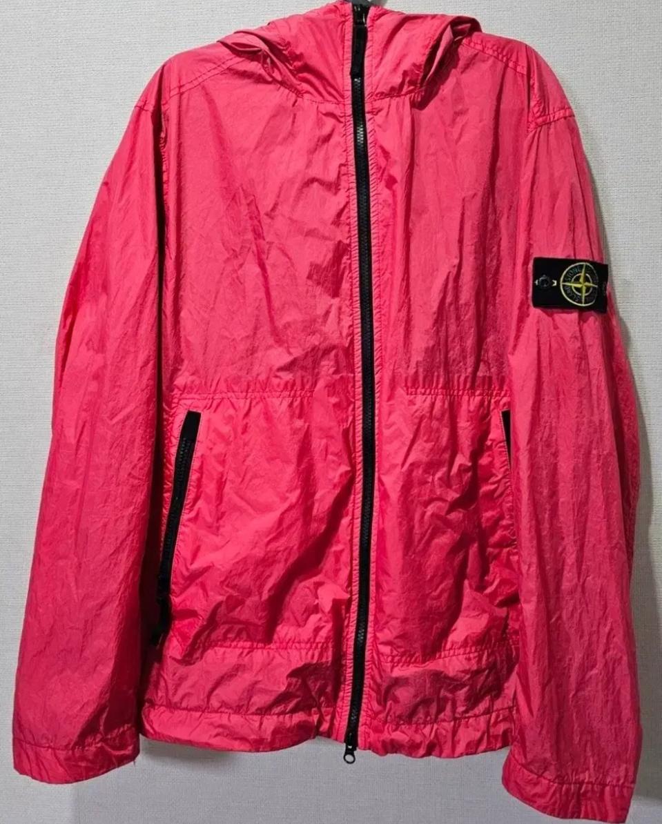 정품 23SS 스톤아일랜드 크링클랩스 나일론 가먼트 다이드 후드 자켓