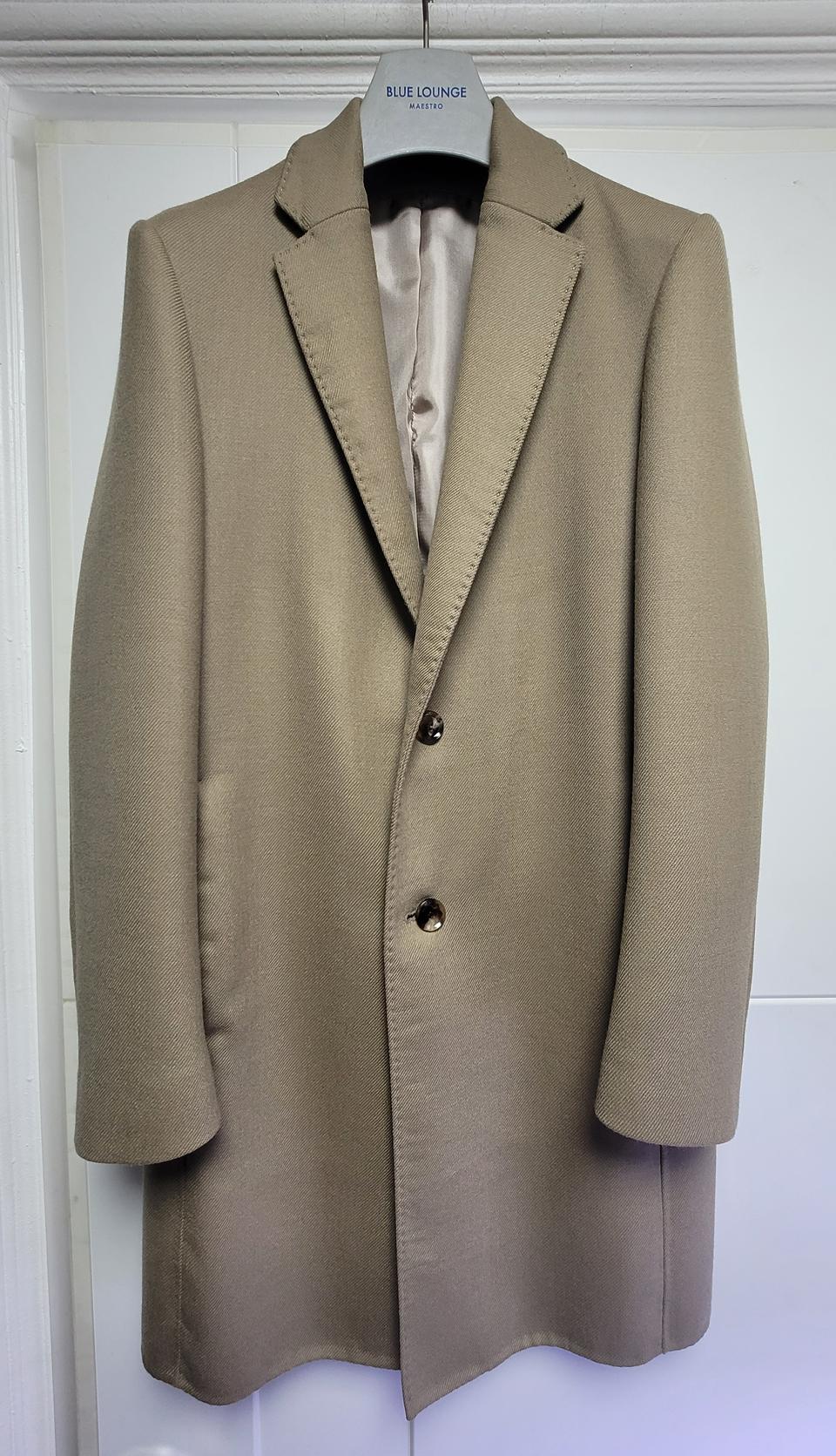 [새상품] 무료배송 [갤럭시] 모100% 핸드메이드 베이지 체스터 코트