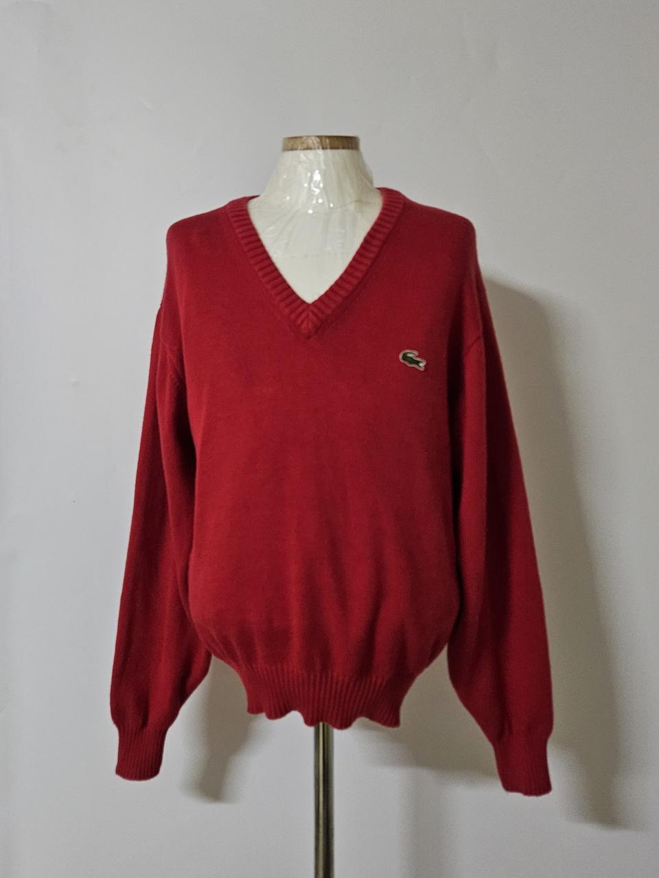 95)라코스테 남성 브이넥 니트 스웨터
