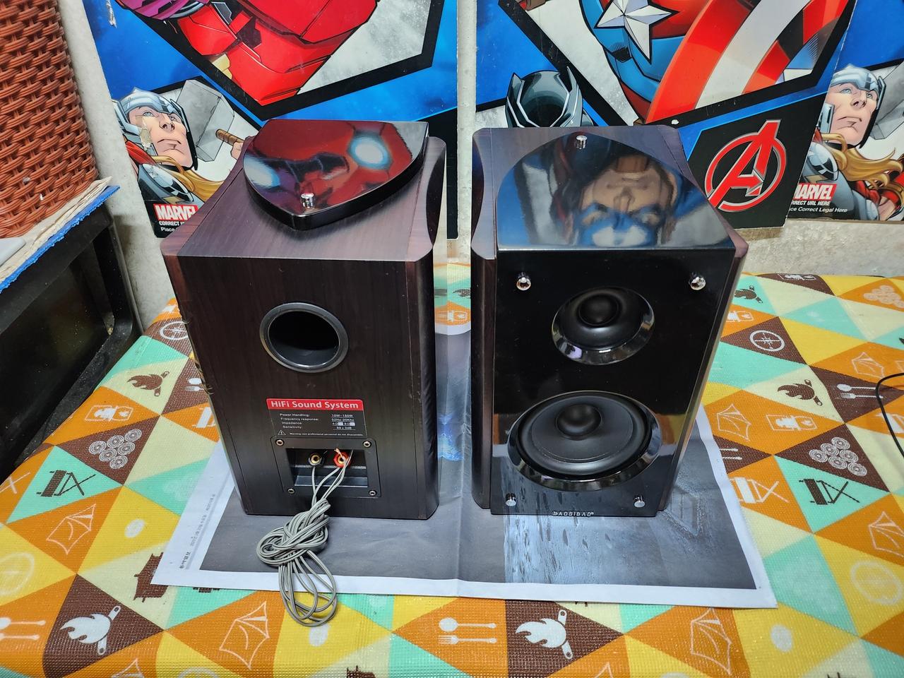 오스부르크 하이파이 스피커/ 밑에 엣지 소리 안나요