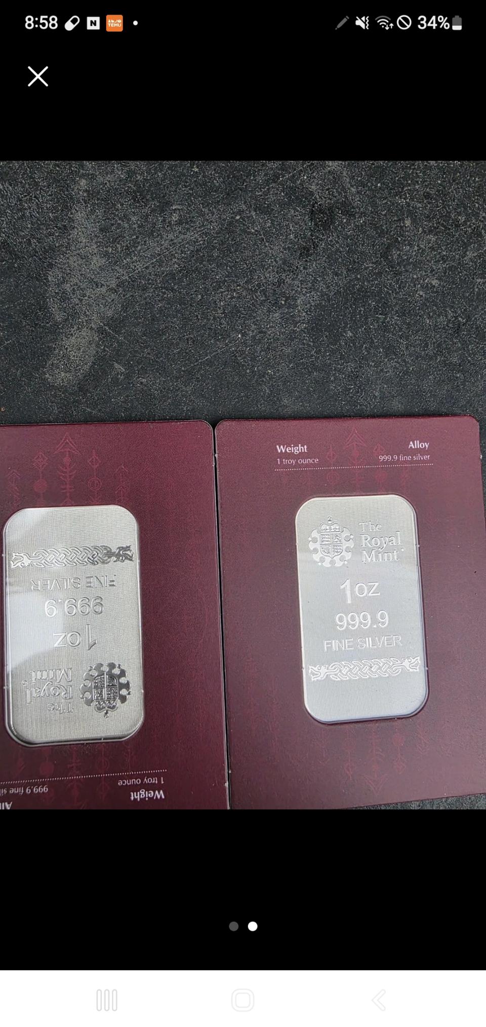 로얄민트은화1온스2개일괄판매합니다