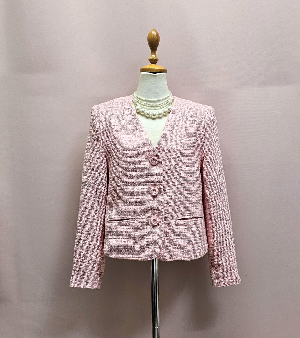로잉 LOING 연핑크 트위드자켓