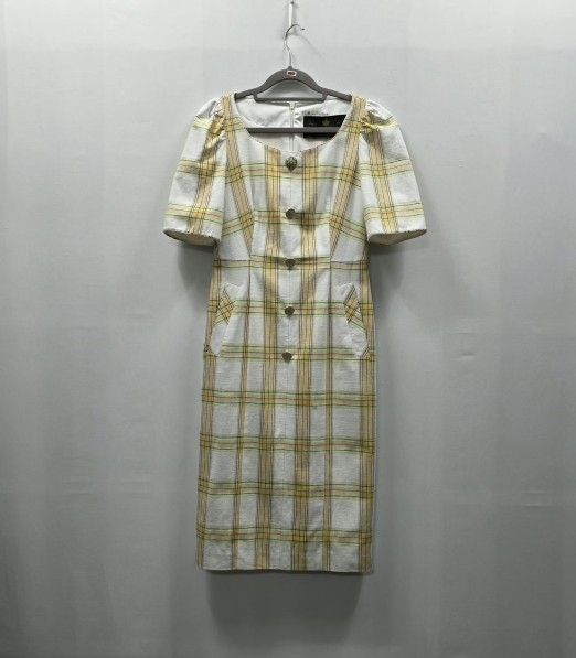 1321 잇미샤(it michaa)스퀘어넥 체크 원피스 55