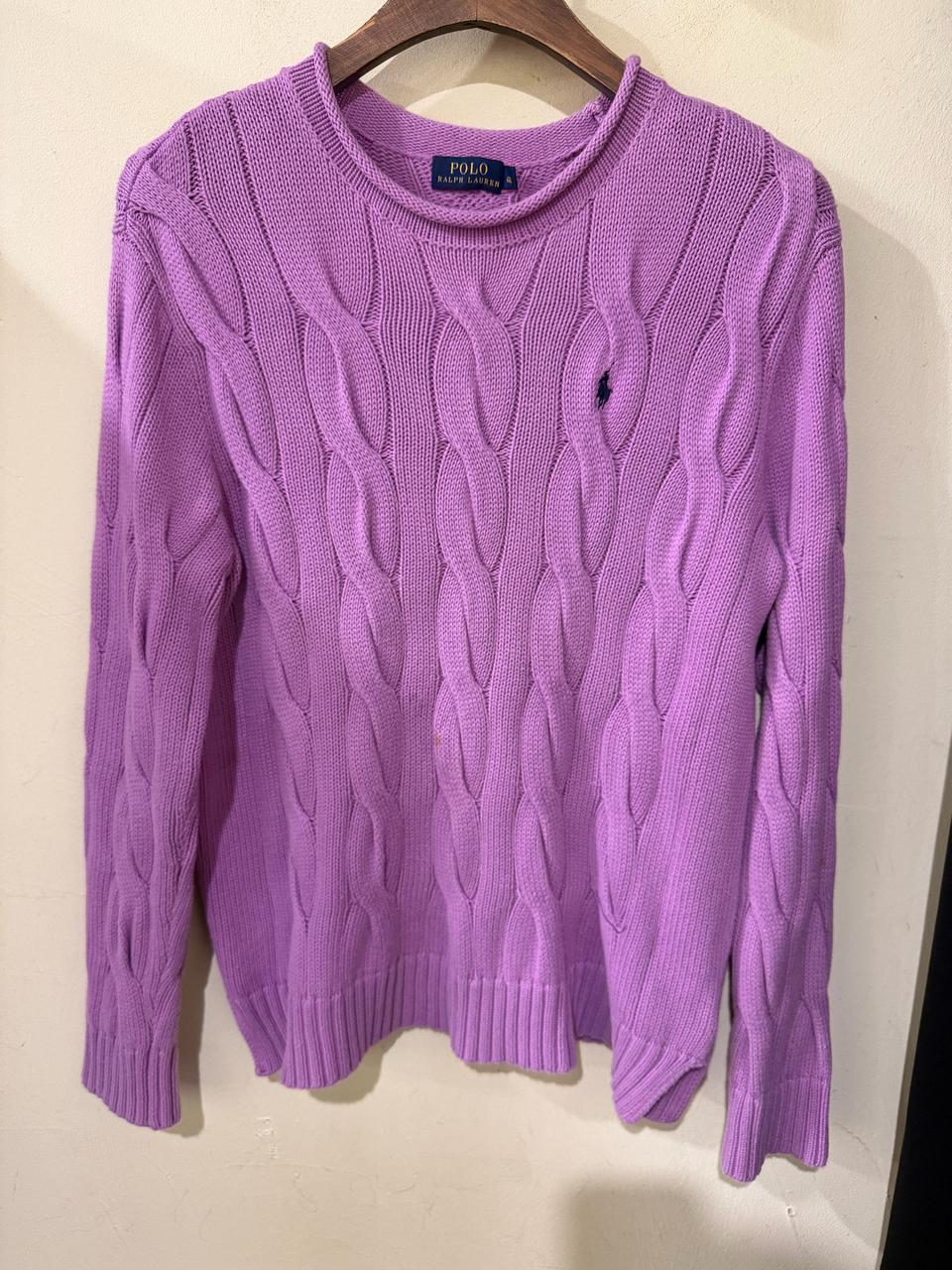폴로랄프로렌 연보라 니트