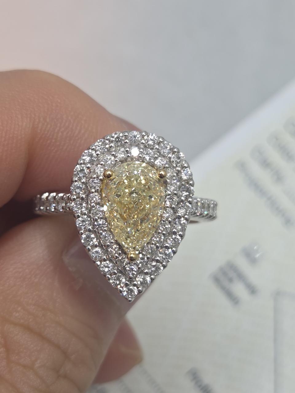 옐로우 다이아 반지