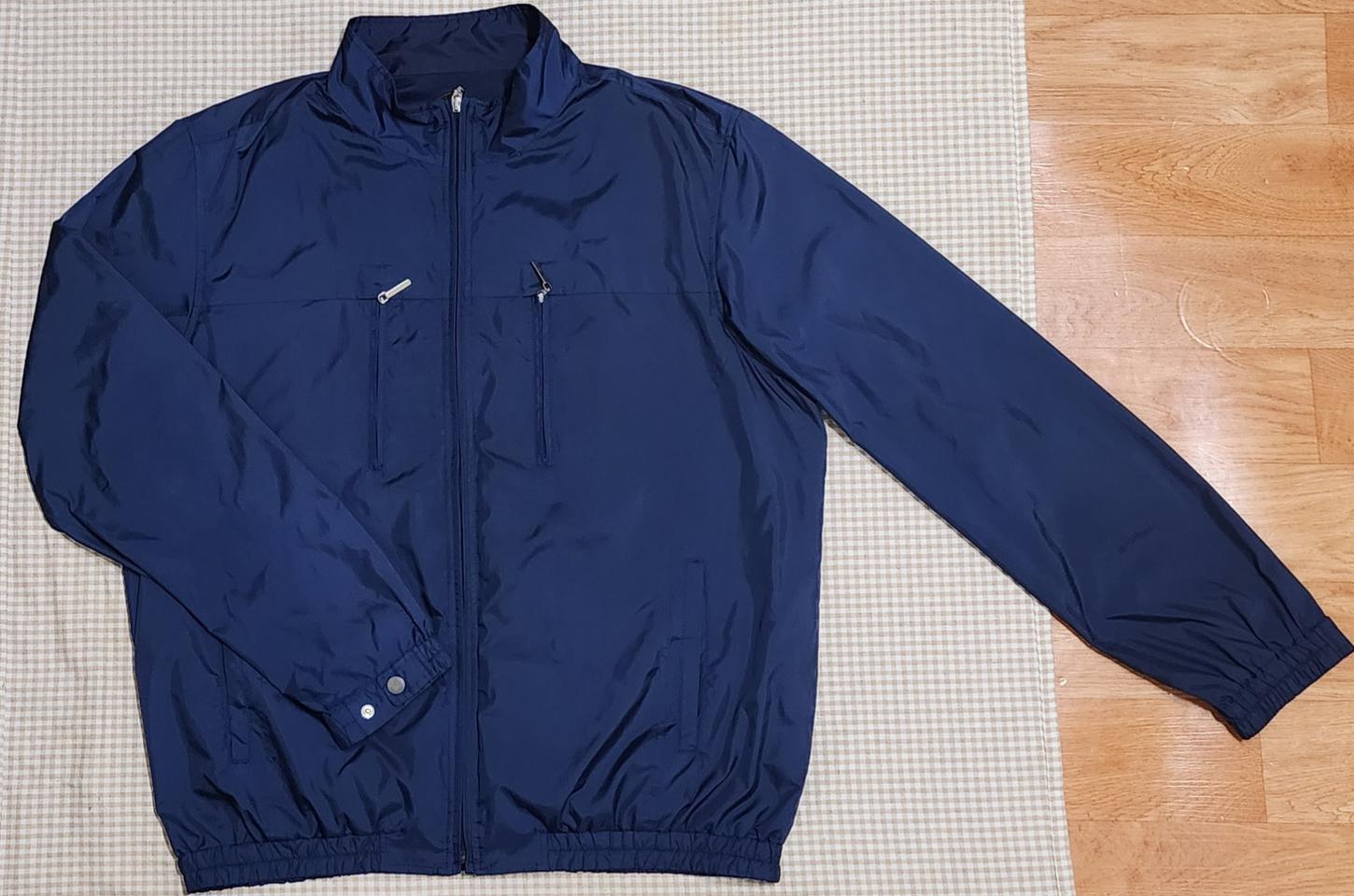 블랙앤화이트 남성골프바람막이 사이즈 105