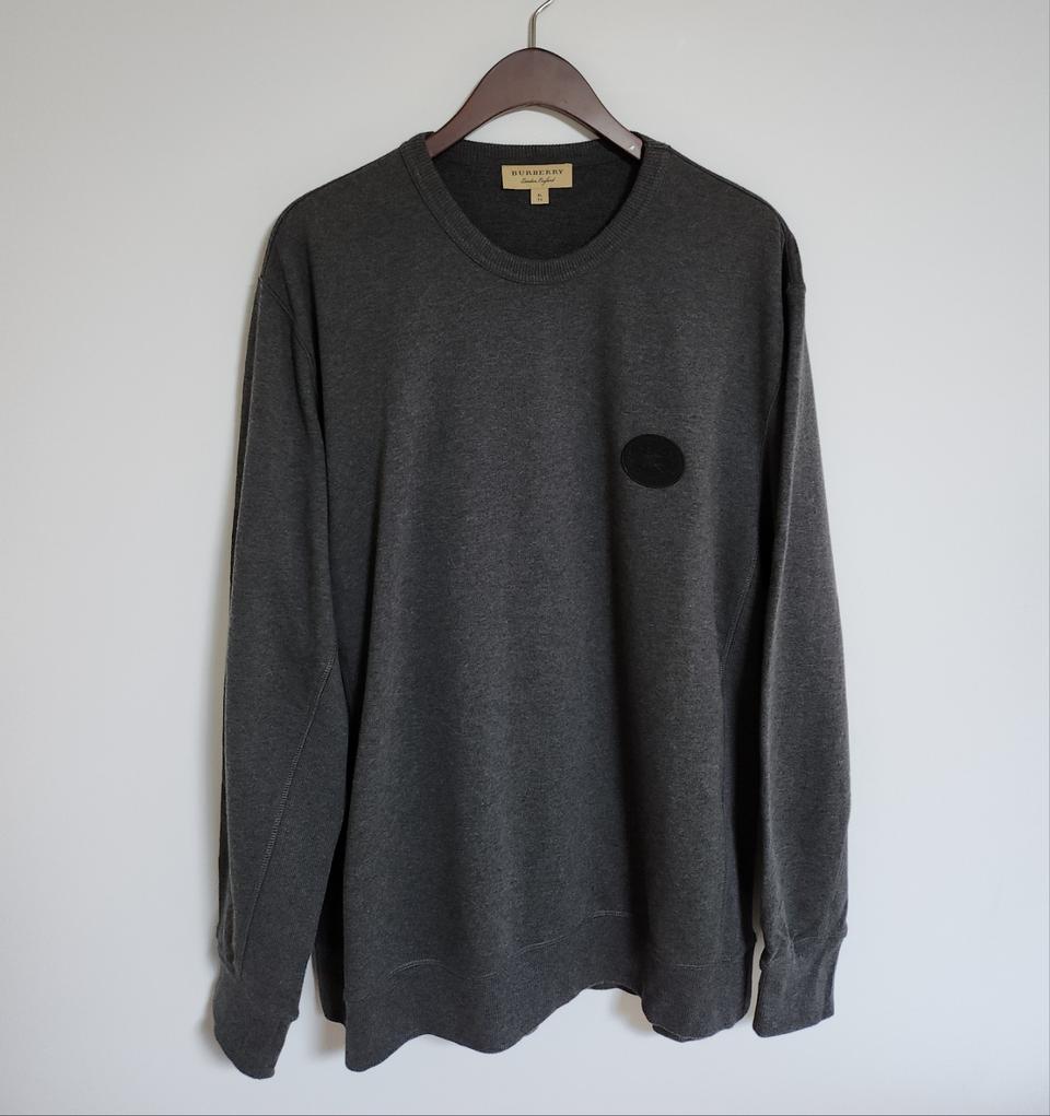 XL 버버리 차콜 기사 로고 남성 맨투맨 8007835