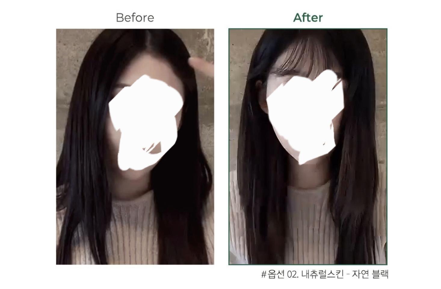 여자 100% 인모 정수리 가발