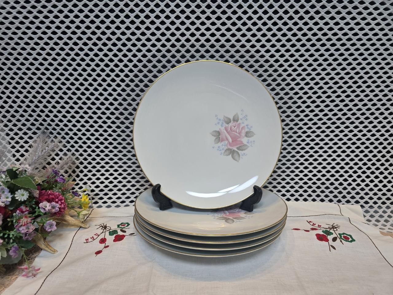 노리다케 로즈빌 디너 플레이트 5점.