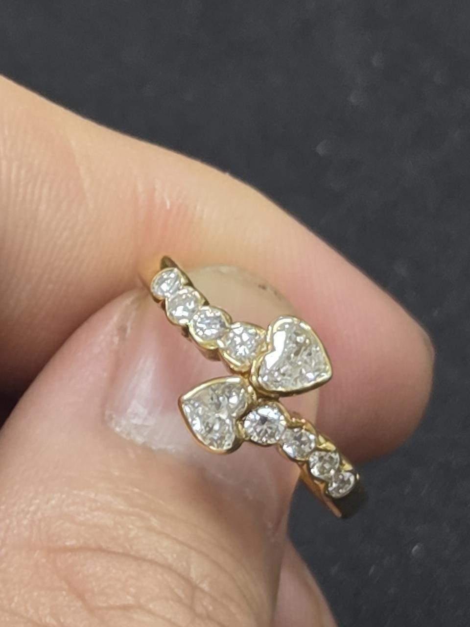 하트 다이아 반지