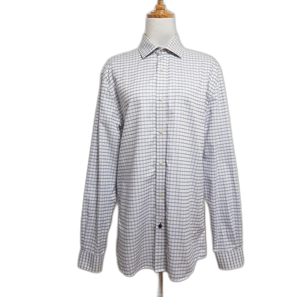 5767/타미힐피거 남 95사이즈 체크셔츠/내옷방