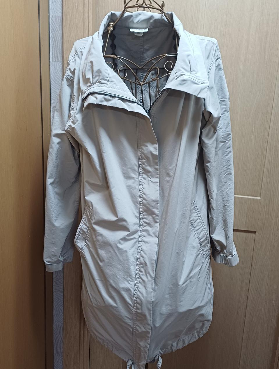 pure DKNY 여성 롱 바람막이 자켓 베이지 P size