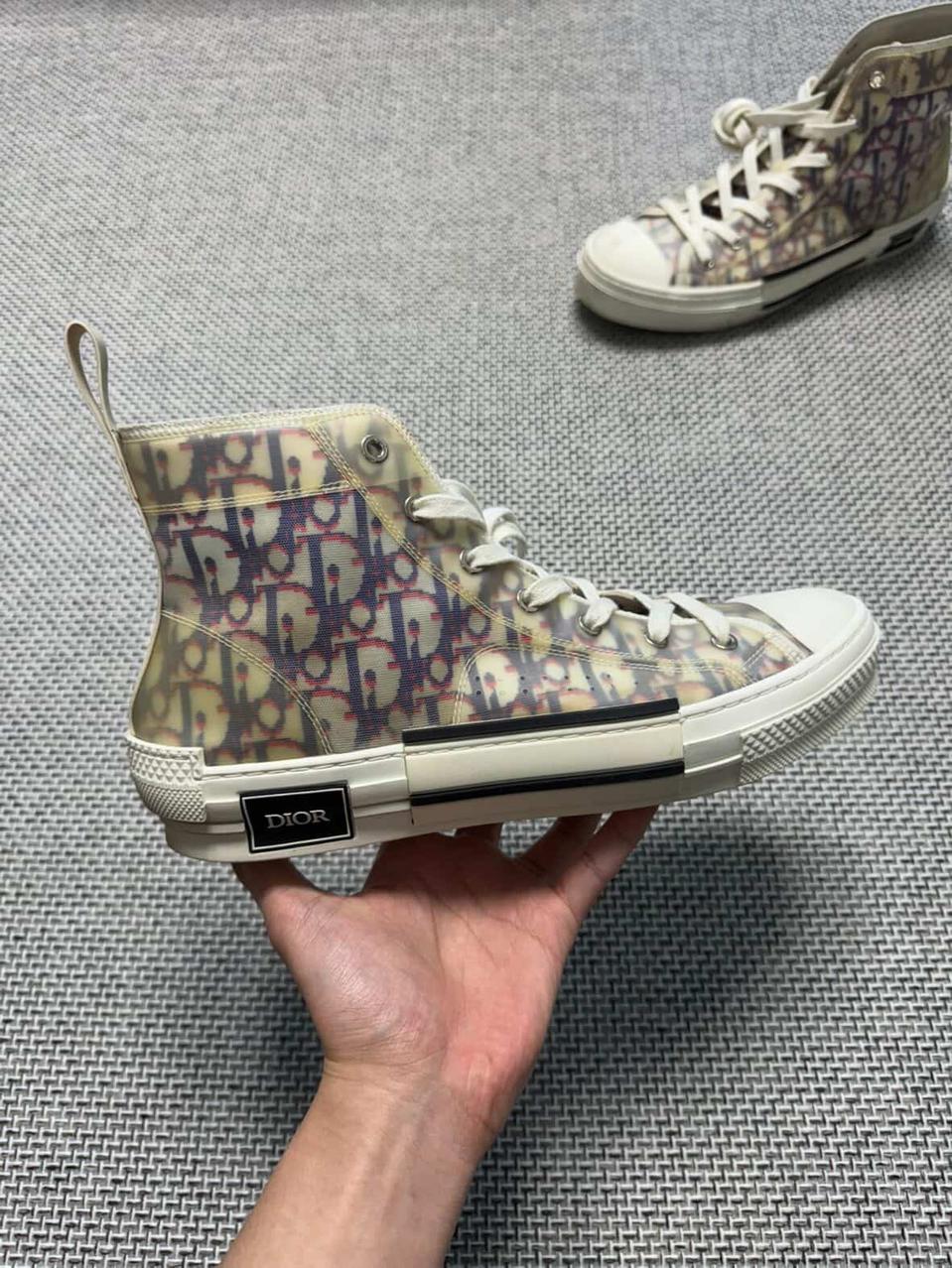 (한정판) 디올 오블리크 스니커즈 멀티 하이탑