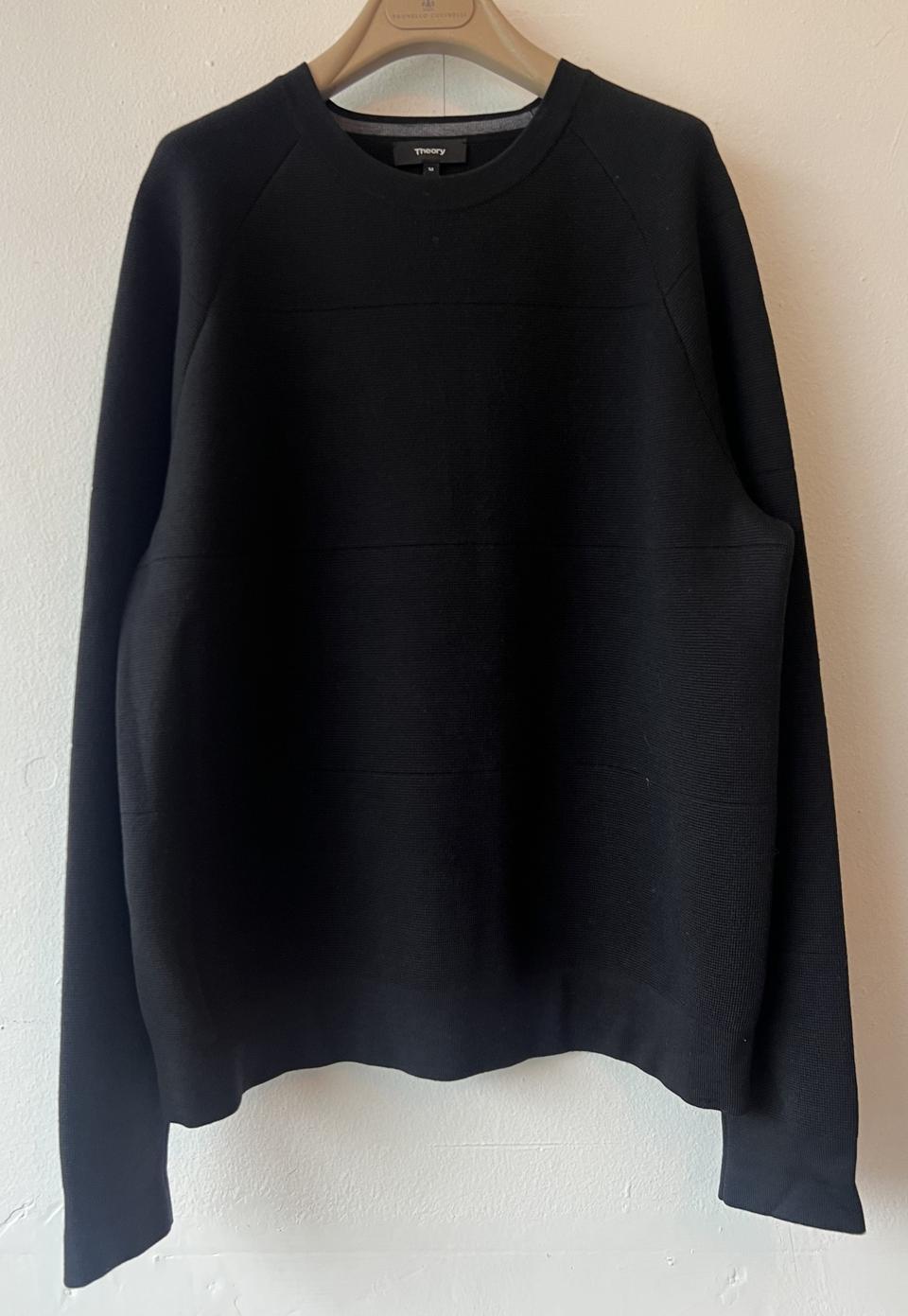 Theory 띠어리 남성 블랙 라운드울니트