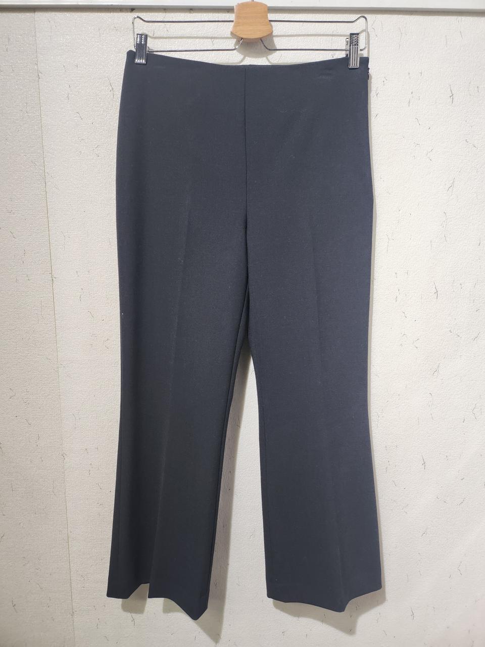 띠어리 블랙 부츠컷 슬랙스 여성 바지