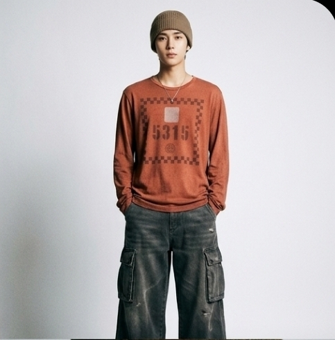 Stone Island 피그먼트 코튼 롱슬리브  L 스톤아일랜드