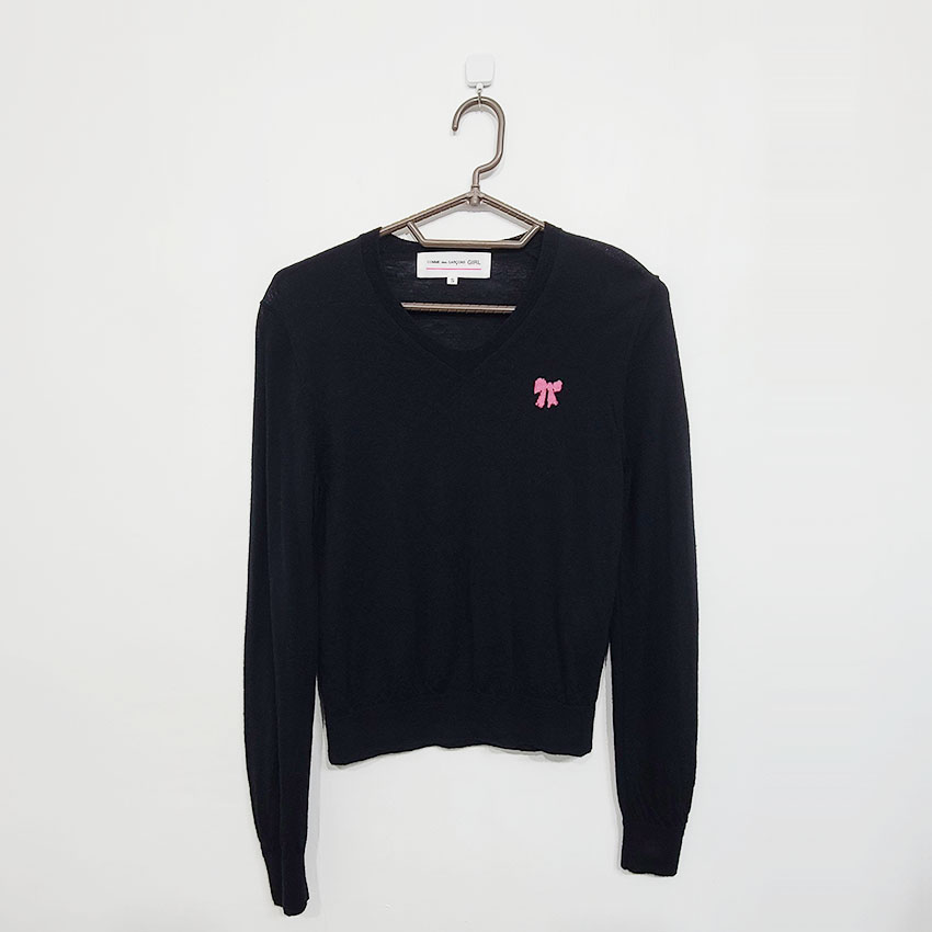 !2 꼼데가르송 걸즈/티셔츠/S사이즈/도170