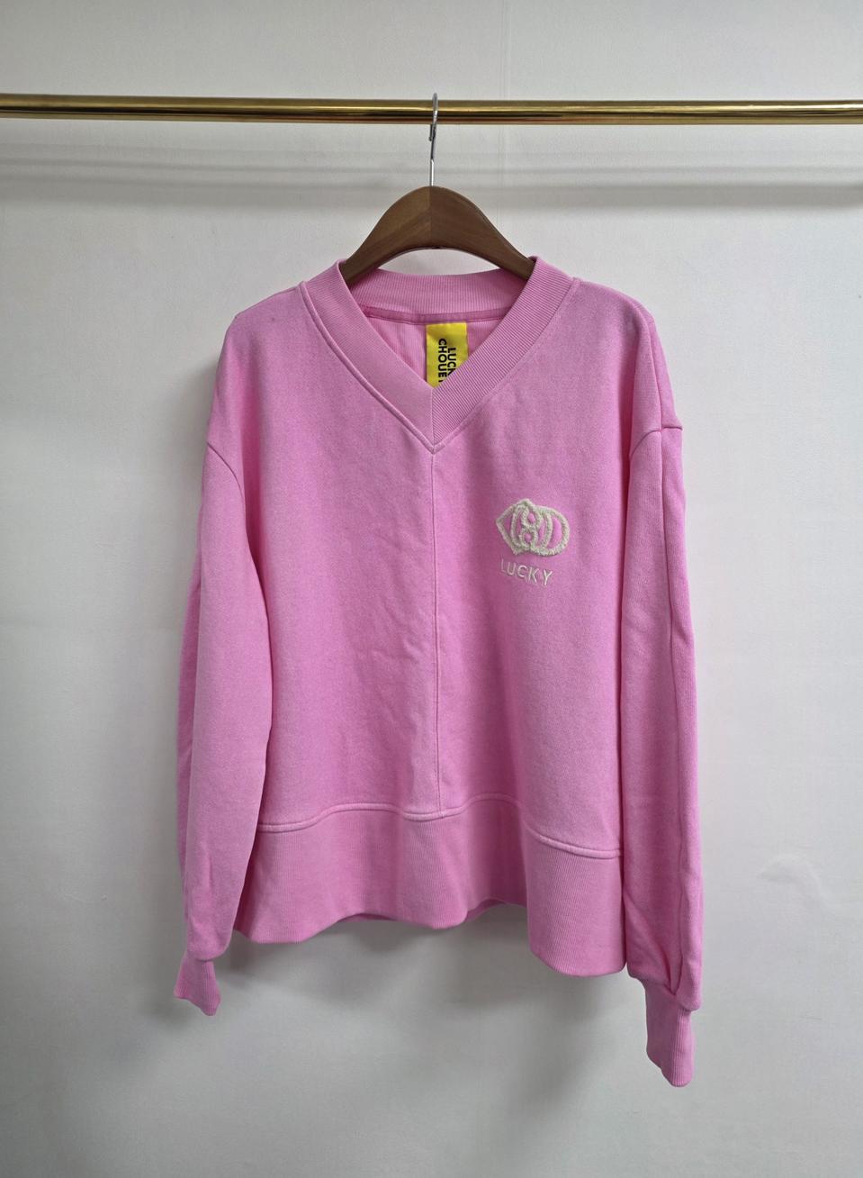 럭키슈에뜨 핑크 티셔츠