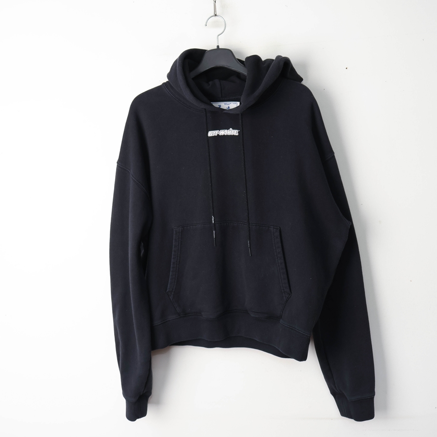 95/오프화이트 20FW 마커 펜 애로우 후드티