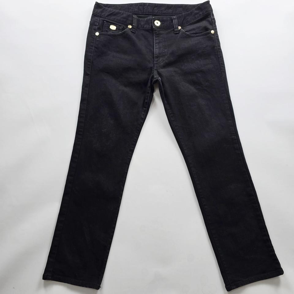 게스 청바지 슬림 흑청 스판 데님 사이즈33 R5044