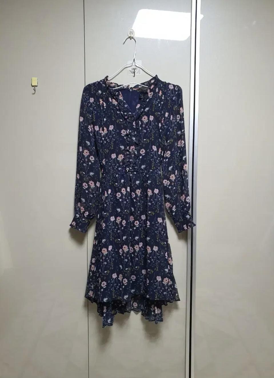 써스데이아일랜드 플라워 쉬폰 원피스(s)⭐6