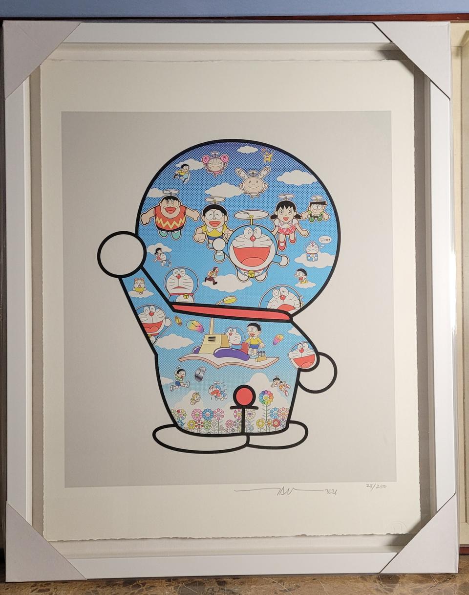 무라카미 다카시 그림액자 판화 에디션