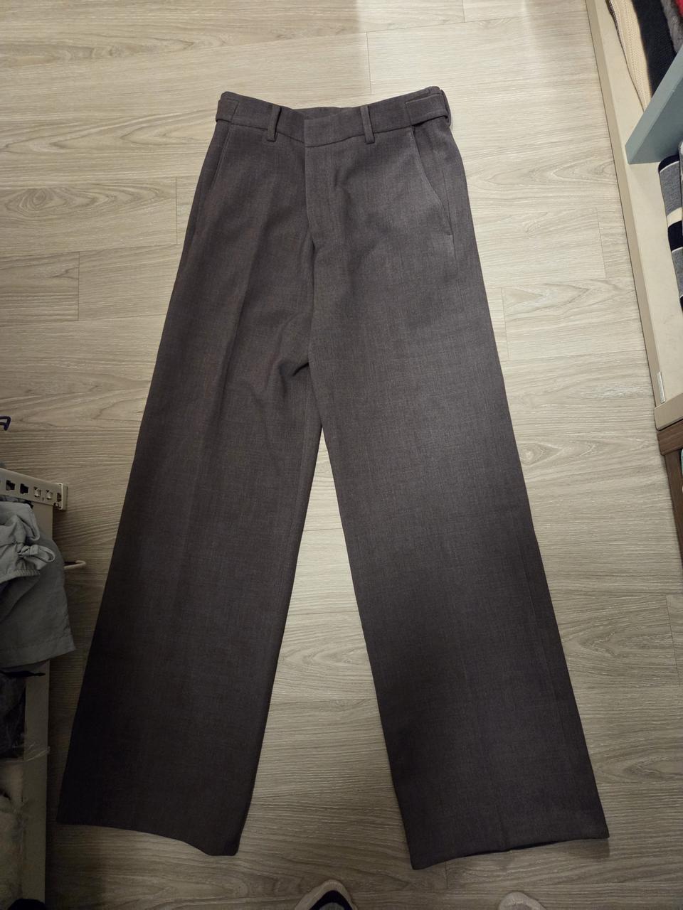 시스템옴므 정품 와이드 그레이 슬렉스 32-34사이즈