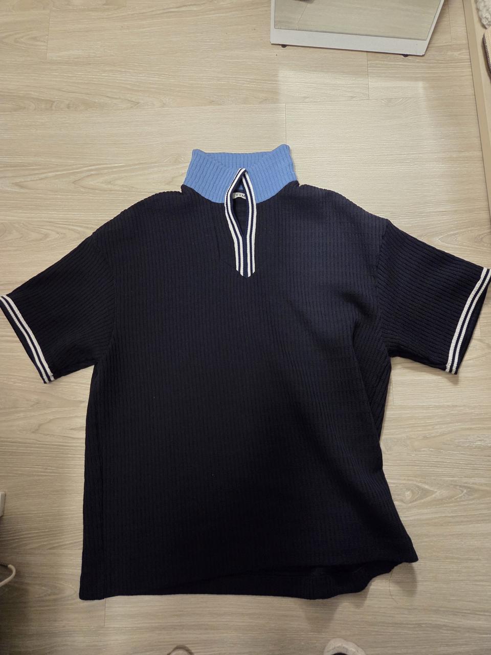 시스템옴므 정품 반팔 오버핏 니트 105사이즈