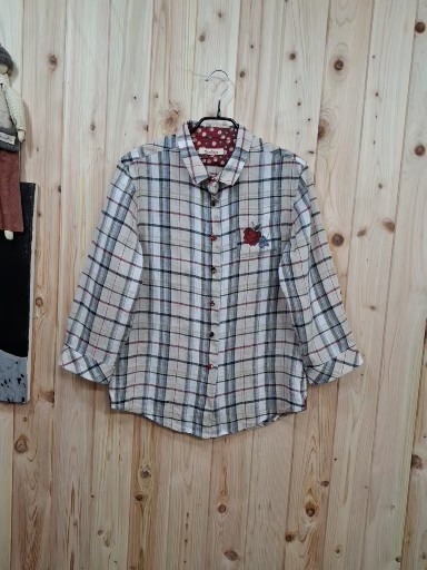 싸개단추  마 셔츠