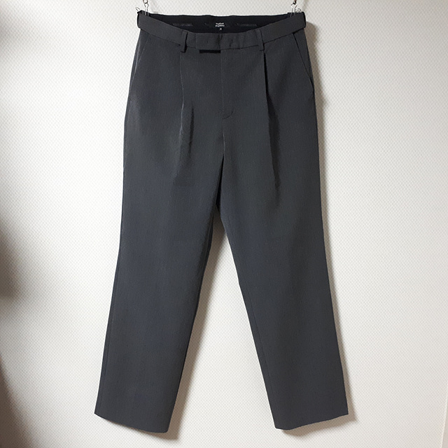 32/무신사스탠다드 그레이 와이드 슬랙스/32-1631