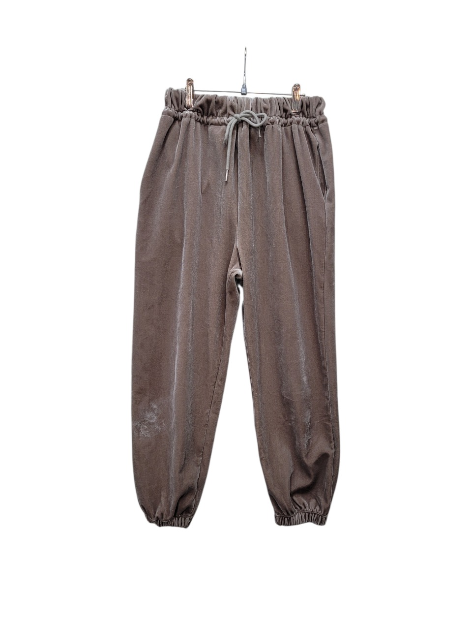 1번 컬러 부드럽고 편안한 벨벳 밴딩 팬츠