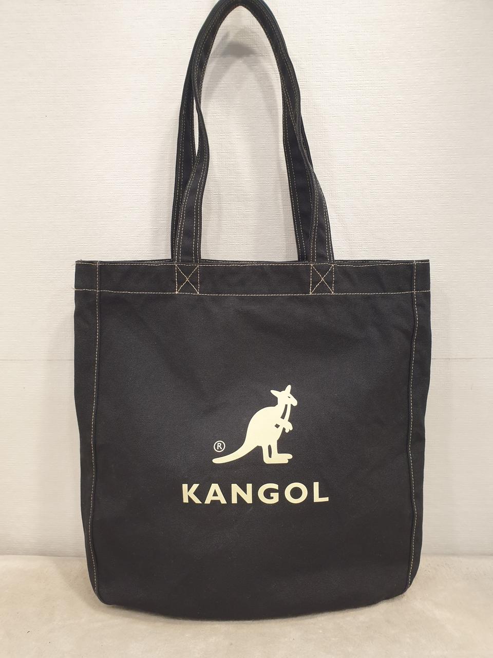 캉골 블랙 캔버스 숄더백 에코백