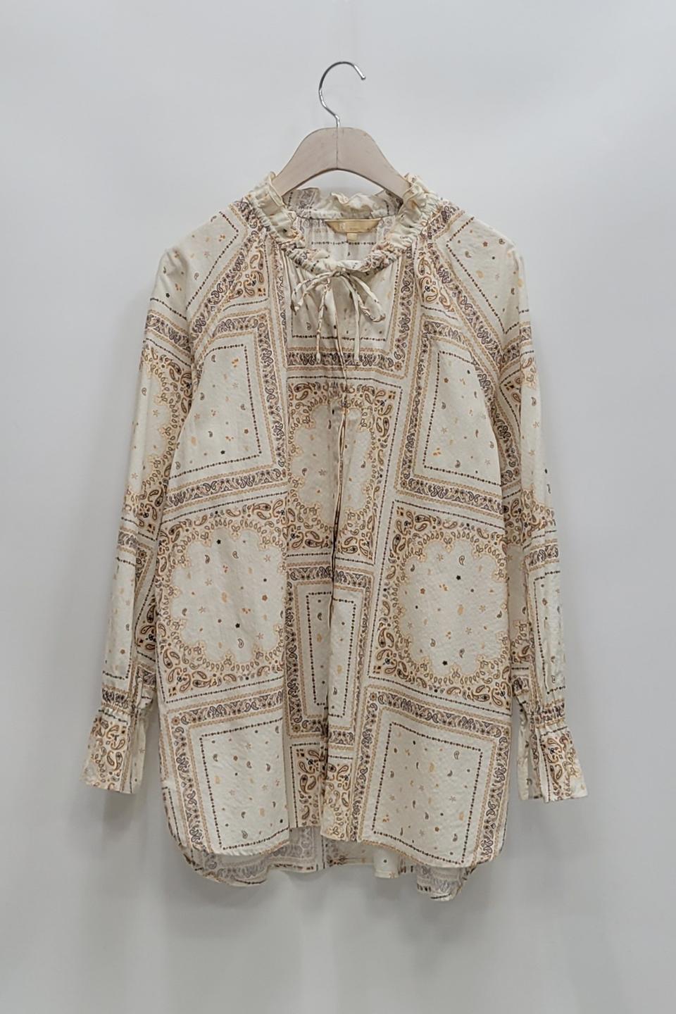 BEANPOLE 21SS 빈폴 페이즐리 볼륨 블라우스 / 여 95 (M)