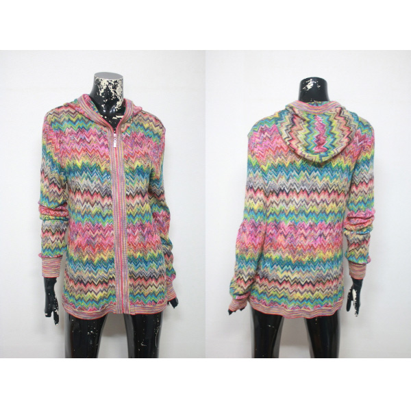 (66) CAPERDONI 니트 후드 집업 (사이즈 66) 