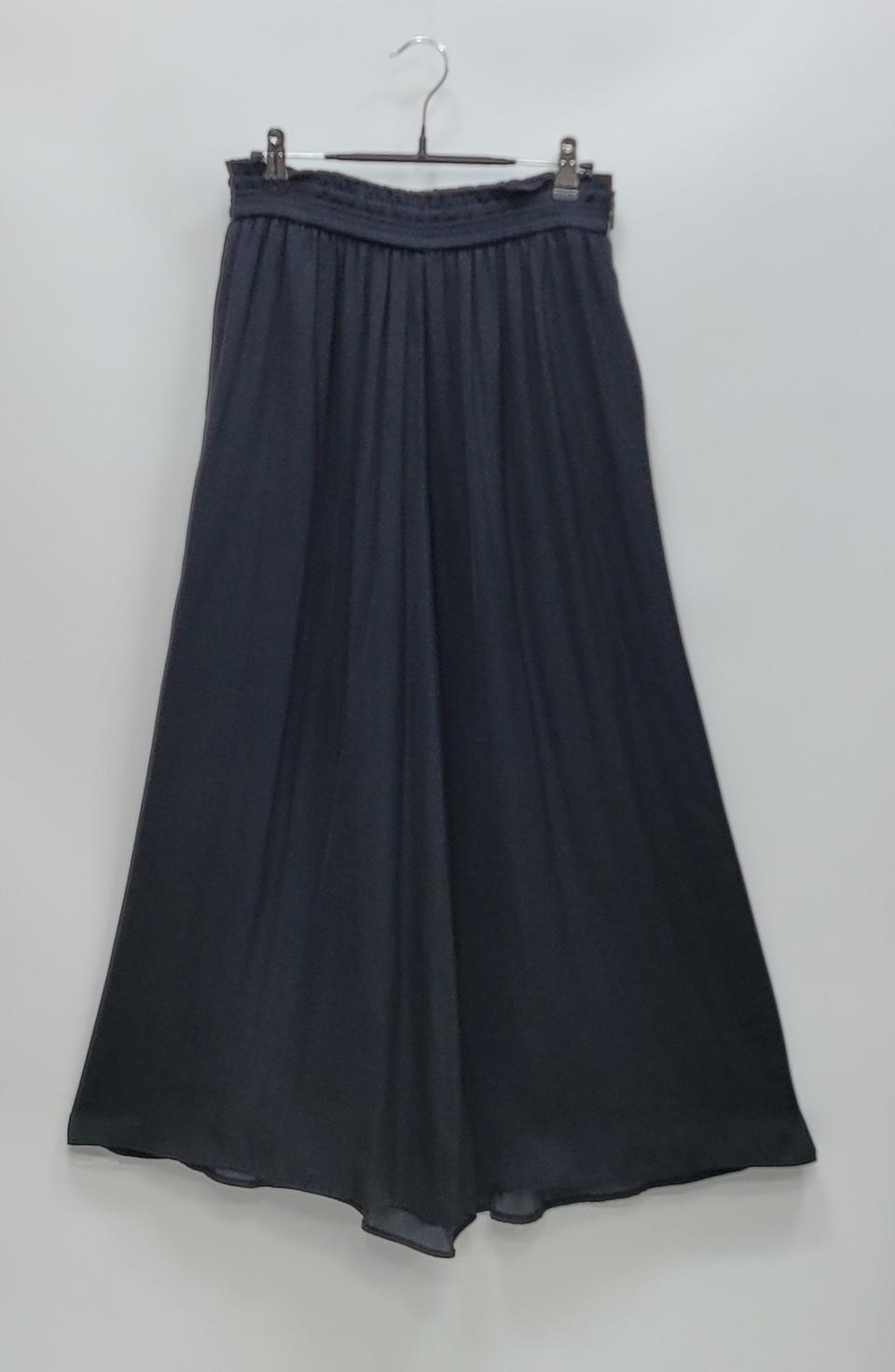 SISLEY 시슬리 밴딩 와이드 팬츠 / 여 70-98 (44) 블랙