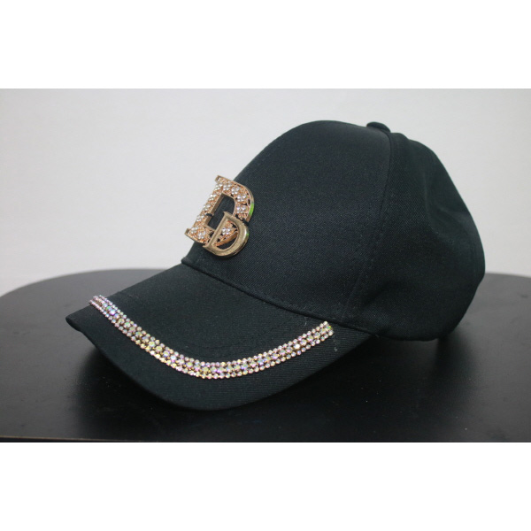 (FREE) 블랙 비즈 여성 캡모자 (사이즈 FREE)