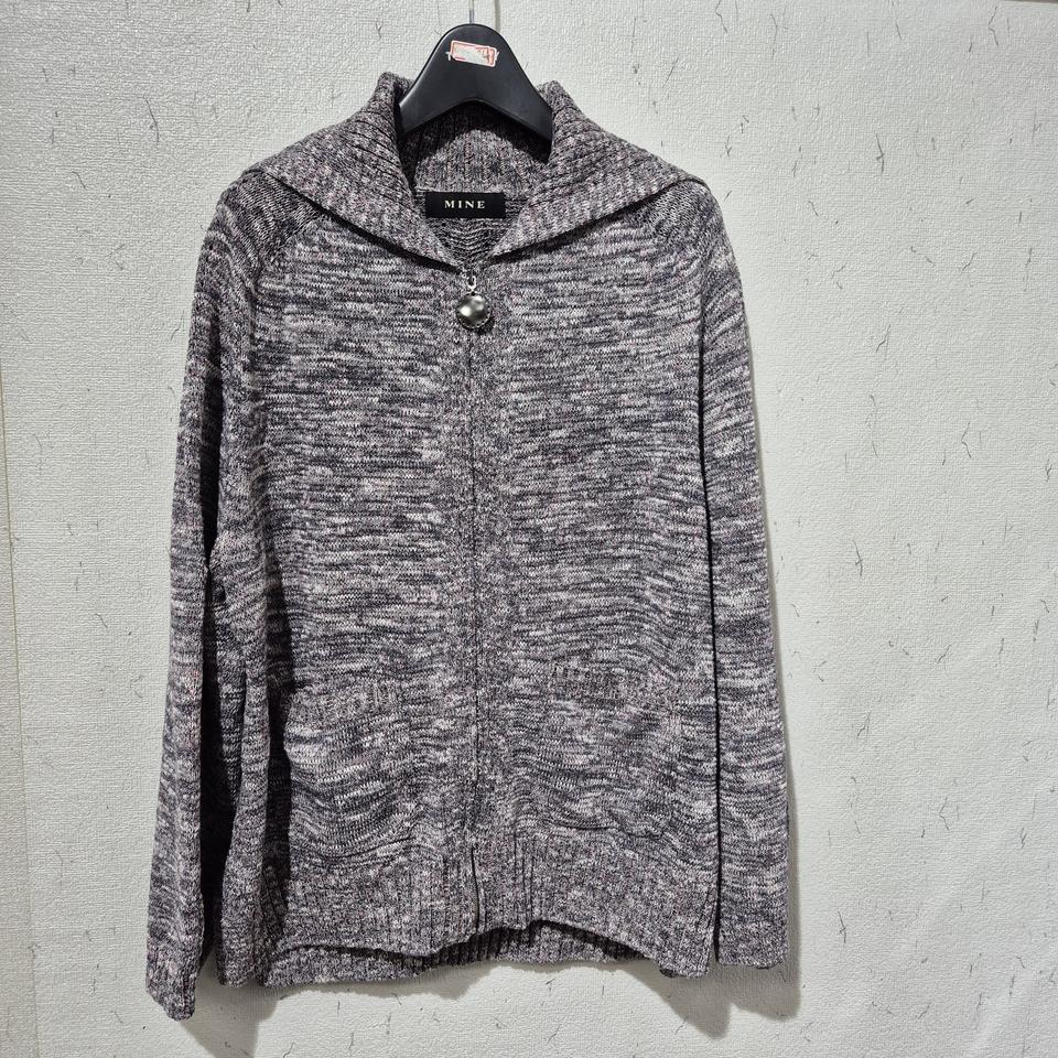 마인 MINE 집업 니트 가디건