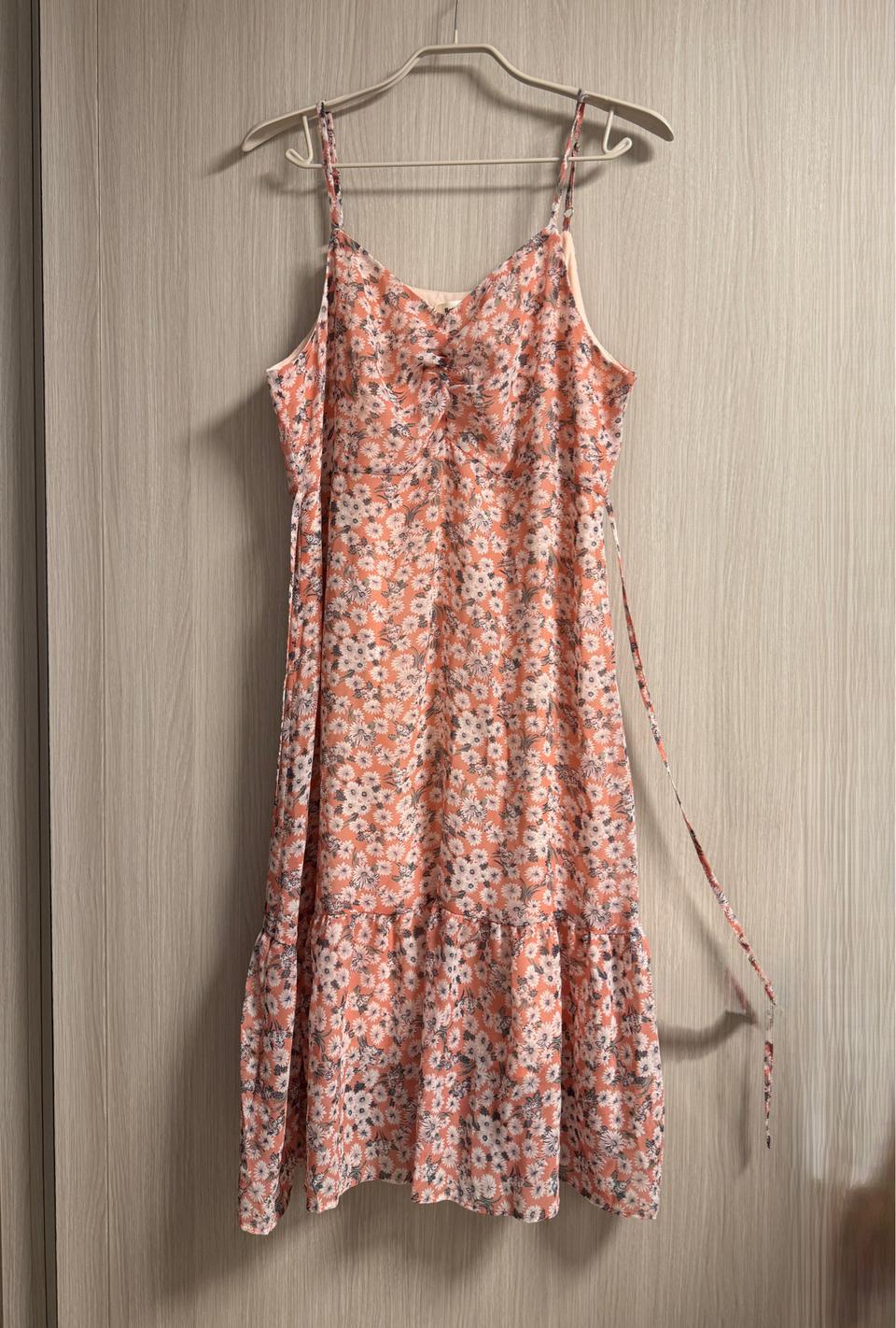 꽃 핑크 뷔스티에 원피스  77~88