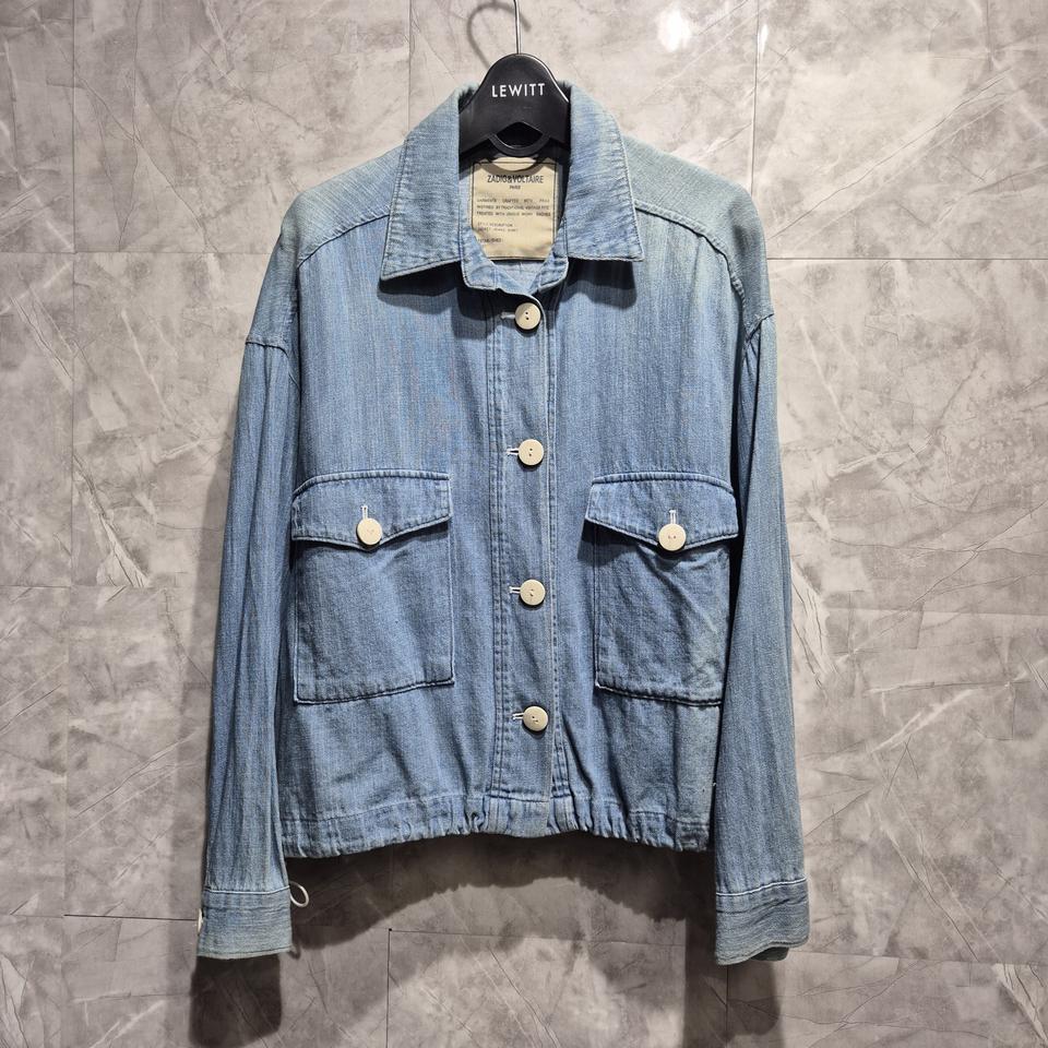 자딕앤볼테르 데님 버튼 자켓