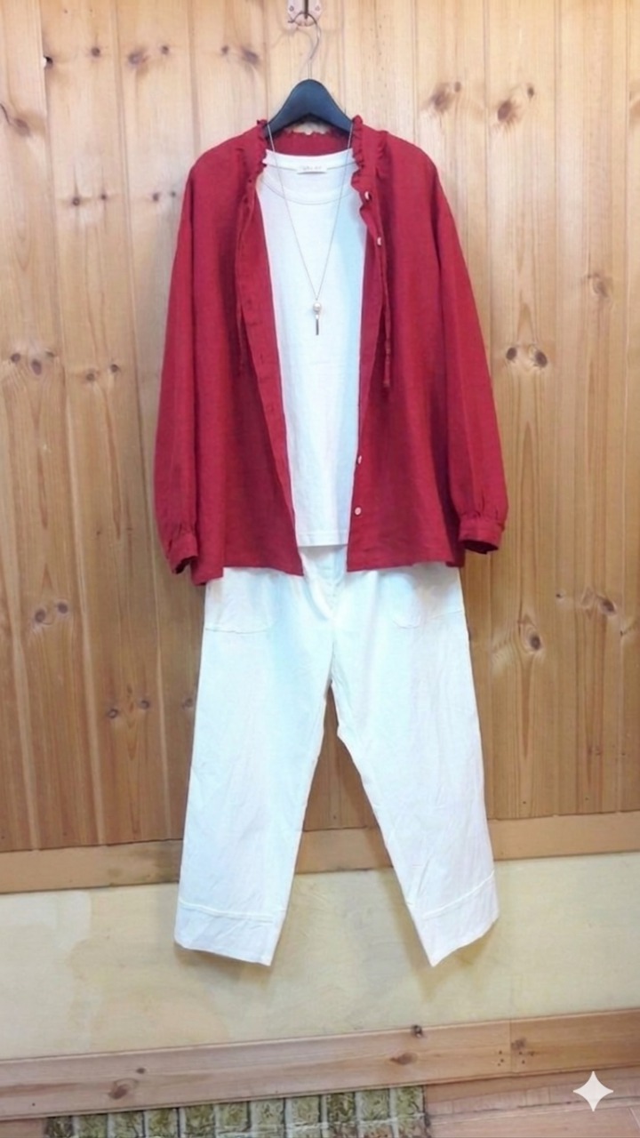 *아랑 비올라 린넨 블라우스   ( 새 상 품)